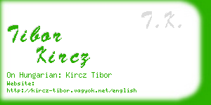 tibor kircz business card